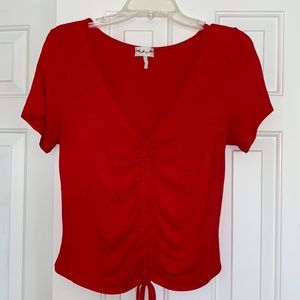 Gaze ruched red T-shirt